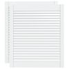 vidaXL Sk&aring;pluckor lamelldesign 2 st vit 69x59,4 cm massiv furu