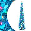 vidaXL Pop-up-julgran med LED och stj&auml;rna i toppen 180 cm