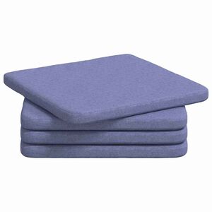 vidaXL Sittkuddar 4 pcs Jeansbl&aring; 40 x 40 x 3 cm tyg