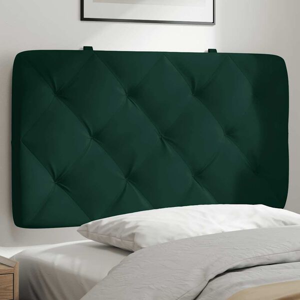 vidaXL Headboard Cushion Dark Green 80 cm Velvet