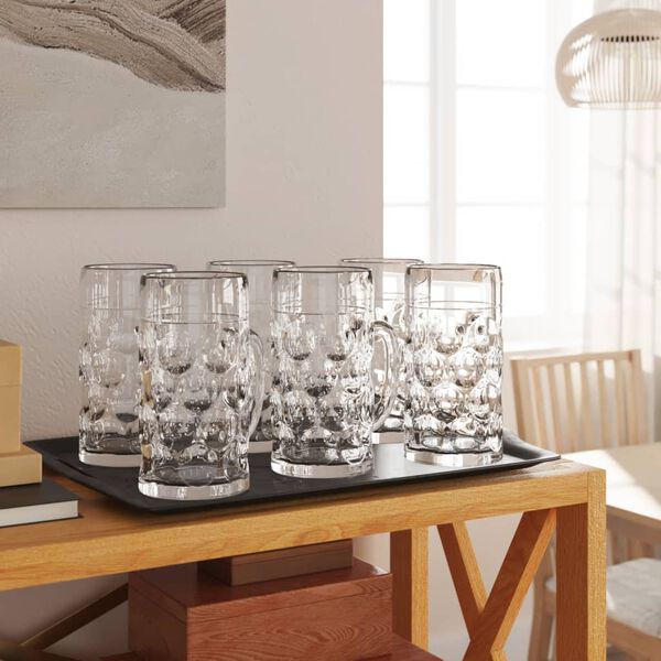 vidaXL &Ouml;lmuggar med handtag 6 st 500 ml