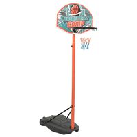 vidaXL Flyttbar basketkorg justerbar 180-230 cm