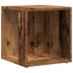vidaXL Side Table 33 x 33 x 34 cm Engineered wood Gammalt tr&auml;