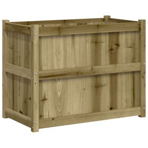 vidaXL Odlingsl&aring;da 90x50x70 cm impregnerat furu