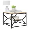 vidaXL Kaffeebord Sonoma-ek 51 x 50 x 40 cm Konstruerat trä och stål