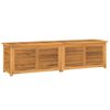 vidaXL Tr&auml;dg&aring;rdsl&aring;da med p&aring;se 200x50x55 cm massiv teak