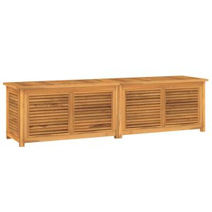 vidaXL Tr&auml;dg&aring;rdsl&aring;da med p&aring;se 200x50x55 cm massiv teak