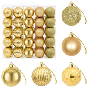 vidaXL Julbollset 75 st Guld 6 cm Polystyren