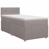 vidaXL Kontinentals&auml;ng med madrass Taupe 80 x 200 cm Tyg