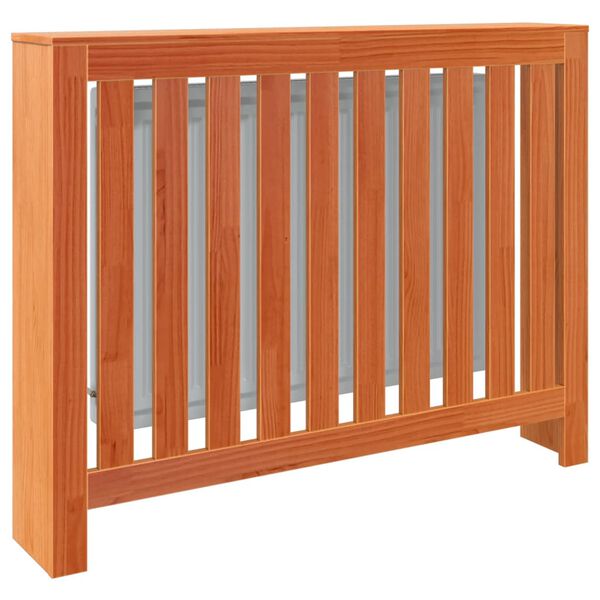 vidaXL Elementskydd vaxbrun 108,5x19x84 cm massiv furu