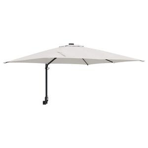 vidaXL Tr&auml;dg&aring;rdsparasol Sand 248,5 x 247,5 x 160 cm Polyester och St&aring;l