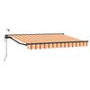 vidaXL Elektrisk Retraktabel Markis Gul, Orange, Antracit 3 x 2,5 m