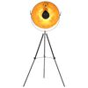 vidaXL Golvlampa E27 svart och guld 51 cm