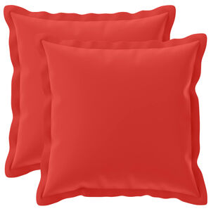 vidaXL Kudd&ouml;verdrag 2 st HOUTEN R&ouml;d 30 x 30 cm Polyester