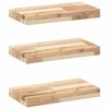 vidaXL Sv&auml;vande hyllor 3 st 60x20x4 cm obehandlat massivt akaciatr&auml;