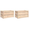 vidaXL Odlingslådor 2 st massiv furu