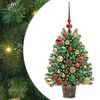 vidaXL Konstgjord julgran med 150 LED-lampor Gr&ouml;n 75 cm PE och PVC