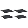vidaXL Stolsdynor 4 st svart 40x40x4 cm oxfordtyg