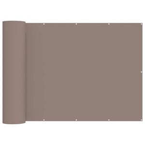 vidaXL Balkongsk&auml;rm 200 x 800 cm Tyg med PU-bel&auml;ggning Taupe