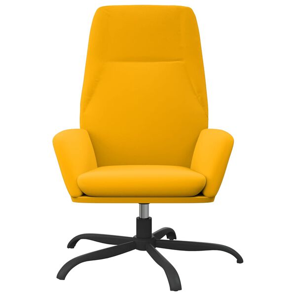 vidaXL Vilstol senapsgul sammet