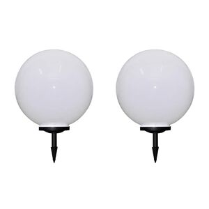vidaXL Utomhuslampor 2 st LED 50 cm med markspett