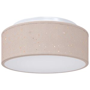 vidaXL Taklampa med str&aring;lkastare Taupe 30 x 30 x 13,5 cm tyg