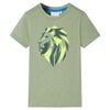T-shirt f&ouml;r barn ljus khaki 104