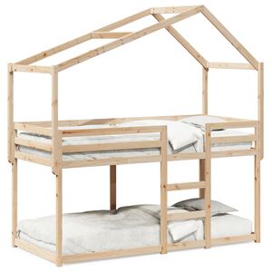 vidaXL V&aring;ningss&auml;ng med tak 80x200 cm massiv furu