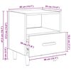 vidaXL Nattduksbord 2 pcs Svart Ek 40 x 35 x 47 cm Konstruerat tr&auml;