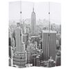 vidaXL Hopf&auml;llbar rumsavdelare New York i dagtid 160x170 cm svart/vit
