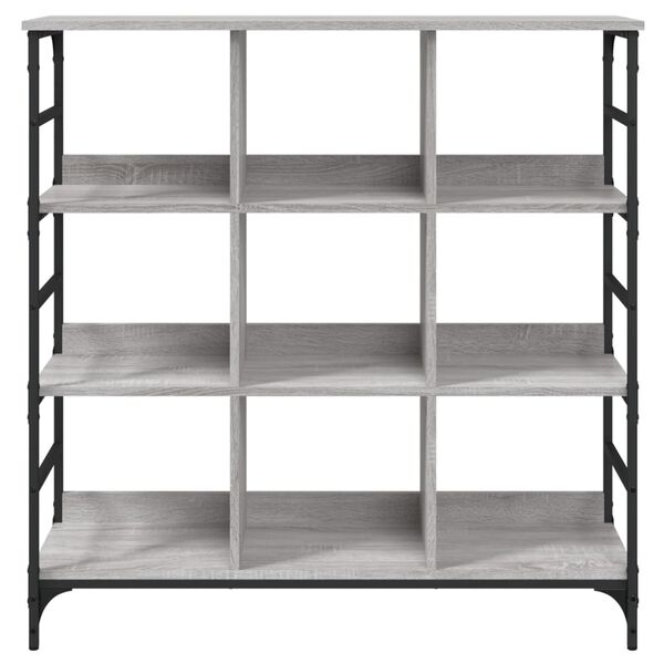 vidaXL Sk&auml;nk gr&aring; sonoma 102x32x103,5 cm konstruerat tr&auml;