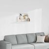 vidaXL Sv&auml;vande v&auml;gghylla vit 90x23,5x3,8 cm MDF