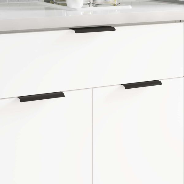 vidaXL Handtag 725 pcs Svart 120 x 39.6 x 17 mm Aluminium