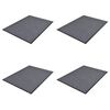 vidaXL D&ouml;rrmatta 4 st PVC gr&aring; 90x60 cm