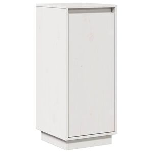 vidaXL Sk&auml;nk vit 31,5x34x75 cm massiv furu