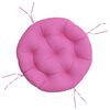vidaXL Rund dyna rosa &Oslash; 60 x11 cm oxfordtyg