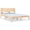 vidaXL S&auml;ngram utan madrass 140x200 cm massiv furu