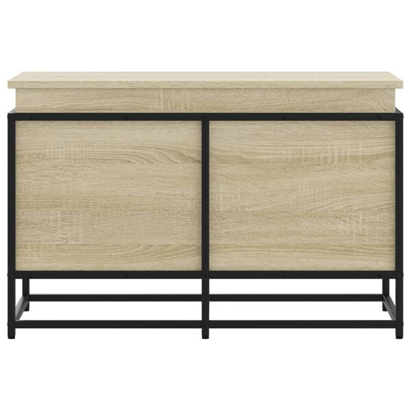 vidaXL F&ouml;rvaringsl&aring;da med lock sonoma-ek 80x40x51,5 cm konstruerat tr&auml;