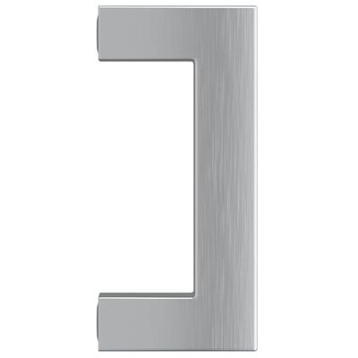 vidaXL Skåphandtag 10 st silver 64 mm rostfritt stål