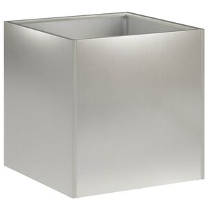 vidaXL Tr&auml;dg&aring;rdsplanterare Silver 20 x 20 x 20 cm Rostfritt st&aring;l
