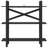 vidaXL Hyllsystem Svart Ek 100 x 33,5 x 102 cm Konstruerat tr&auml;
