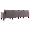vidaXL Soffa Taupe 4-sits tyg