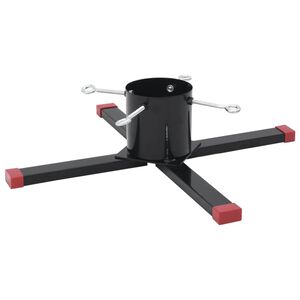 vidaXL Julgransfot svart 61x61x15,5 cm