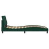 vidaXL Bed Frame without Mattress "Hanko" Dark Green 100x200 cm Velvet