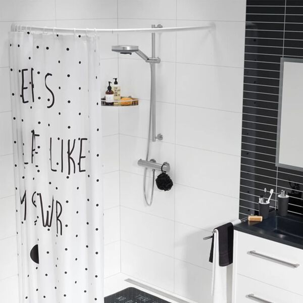 Sealskin Rundad duschdraperistång vit