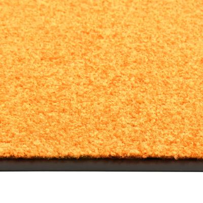 vidaXL Dörrmatta tvättbar orange 120x180 cm