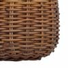 vidaXL Planteringskorg med lagring 2 pcs Brun Lacak-rattan