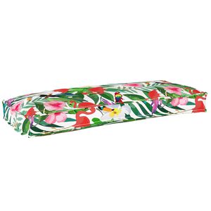 vidaXL Kudde Blommor Flerf&auml;rgsdesign 100 x 40 x 8 cm Oxford Tyg