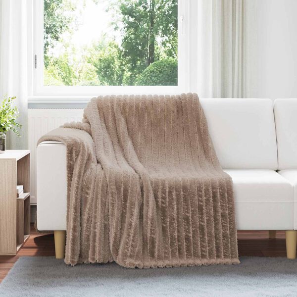 vidaXL Kastfilt Kamel 200 x 150 cm Fleece