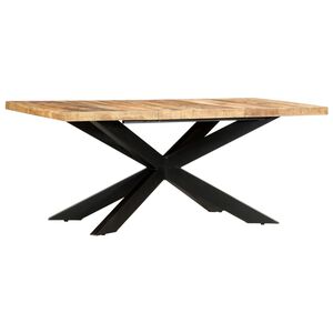 vidaXL Matbord 180x90x76 cm massivt grovt mangotr&auml;
